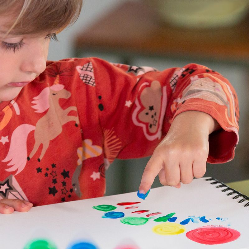 Milan | Caixa 6 cores básicas 40ml Pintura para dedos