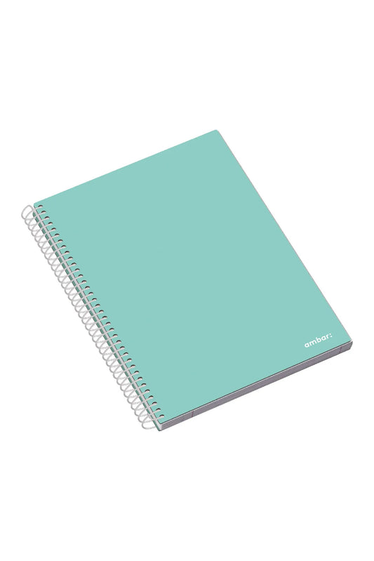 Ámbar | Cuaderno Escolar Espiral Tapa Dura A4 Cuadros