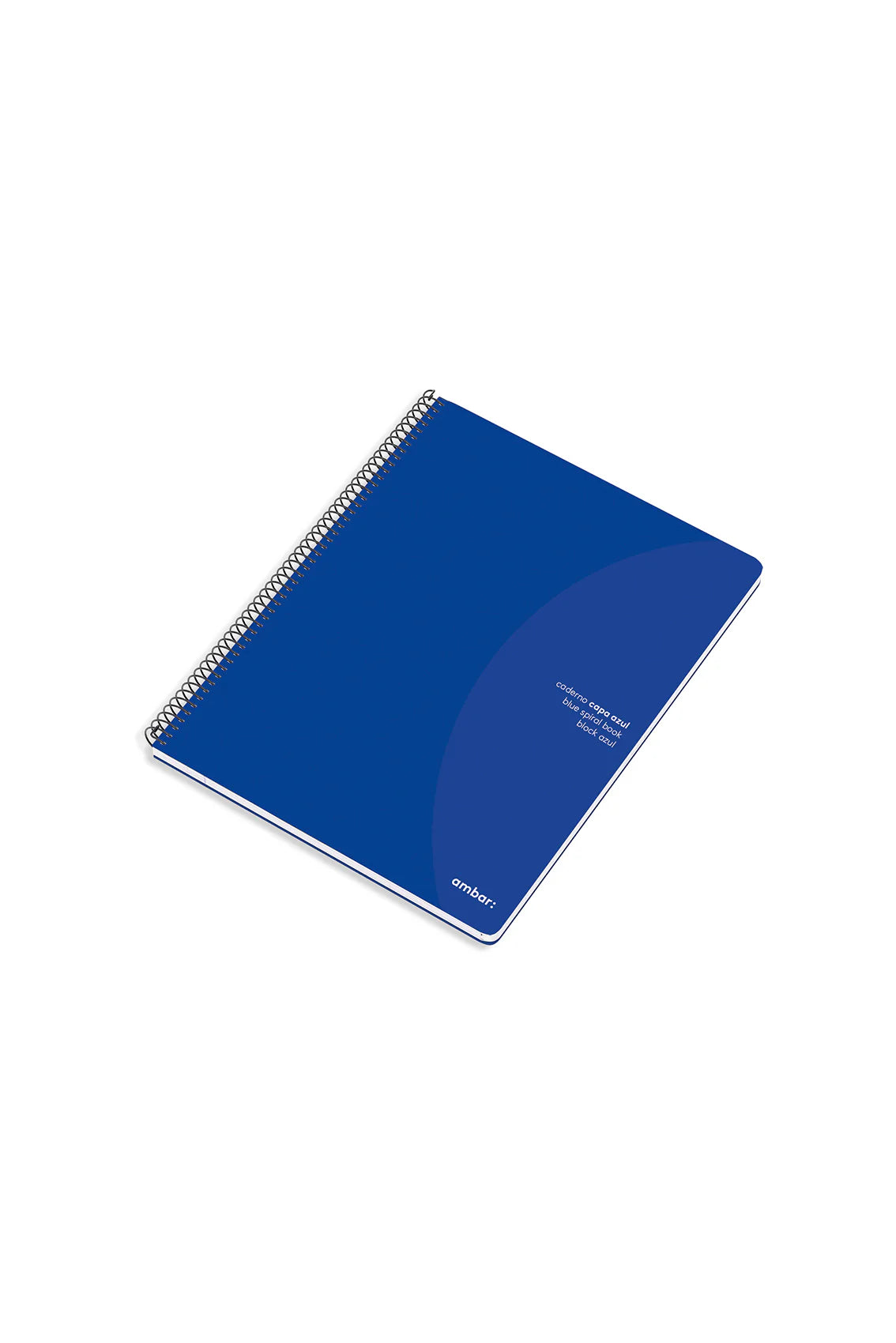Ámbar | Cuaderno Espiral A5 Tapa Cuadros Azul