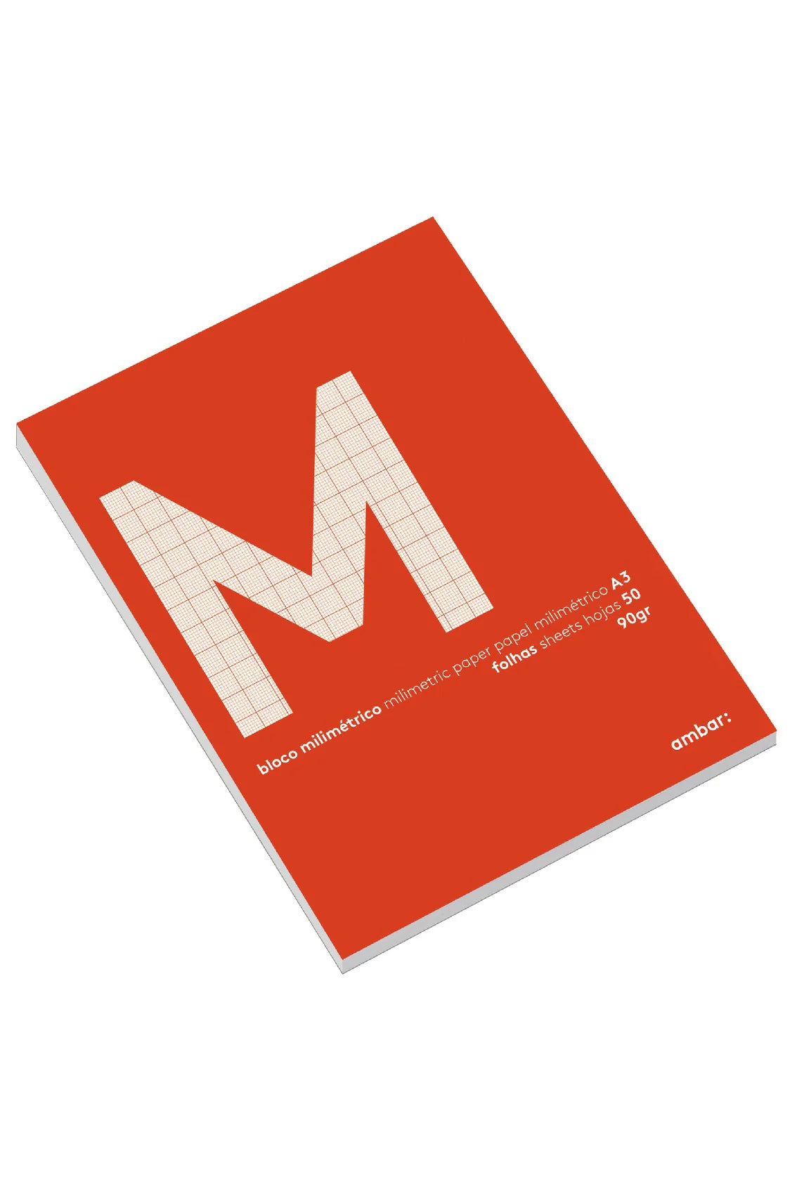 Caderno de papel milimétrico