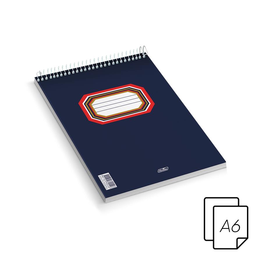 Bloco espiral A5 liso