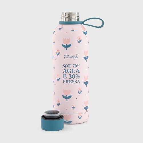 💖 Mr. Wonderful | Garrafa Térmica para a Mãe Mais Bonita: Sou 70% Água e 30% Pressa