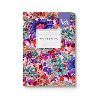NOTEBOOK - Neon floral series coral jungle A6
