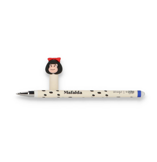 Mafalda - caneta azul