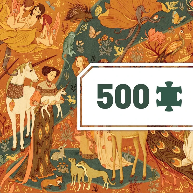 Djeco | Puzzle Gallery Jardim Unicórnio | 500 Peças