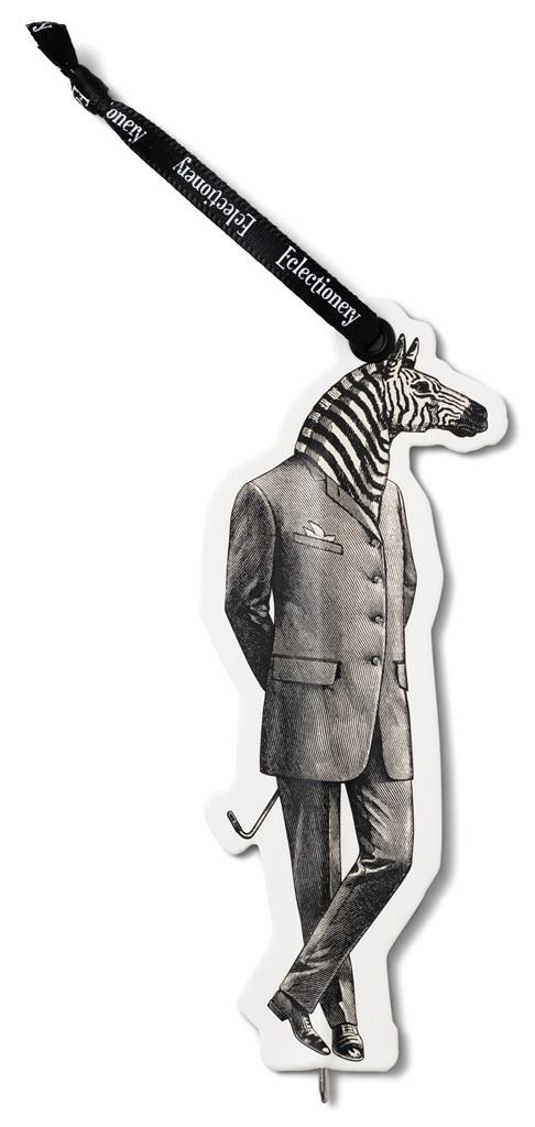 HOMEM ZEBRA - Marcador livro c/ caneta