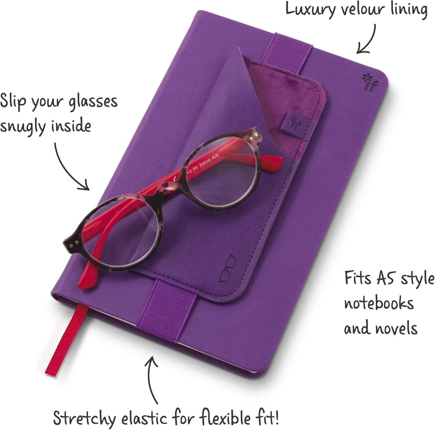 Bookaroo Glasses case CHARCOAL