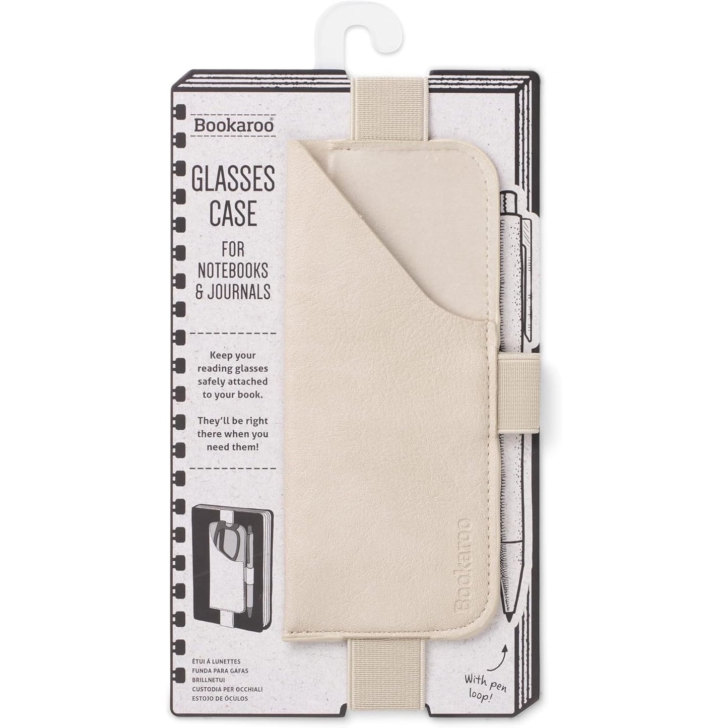 Bookaroo Glasses Case - CREAM