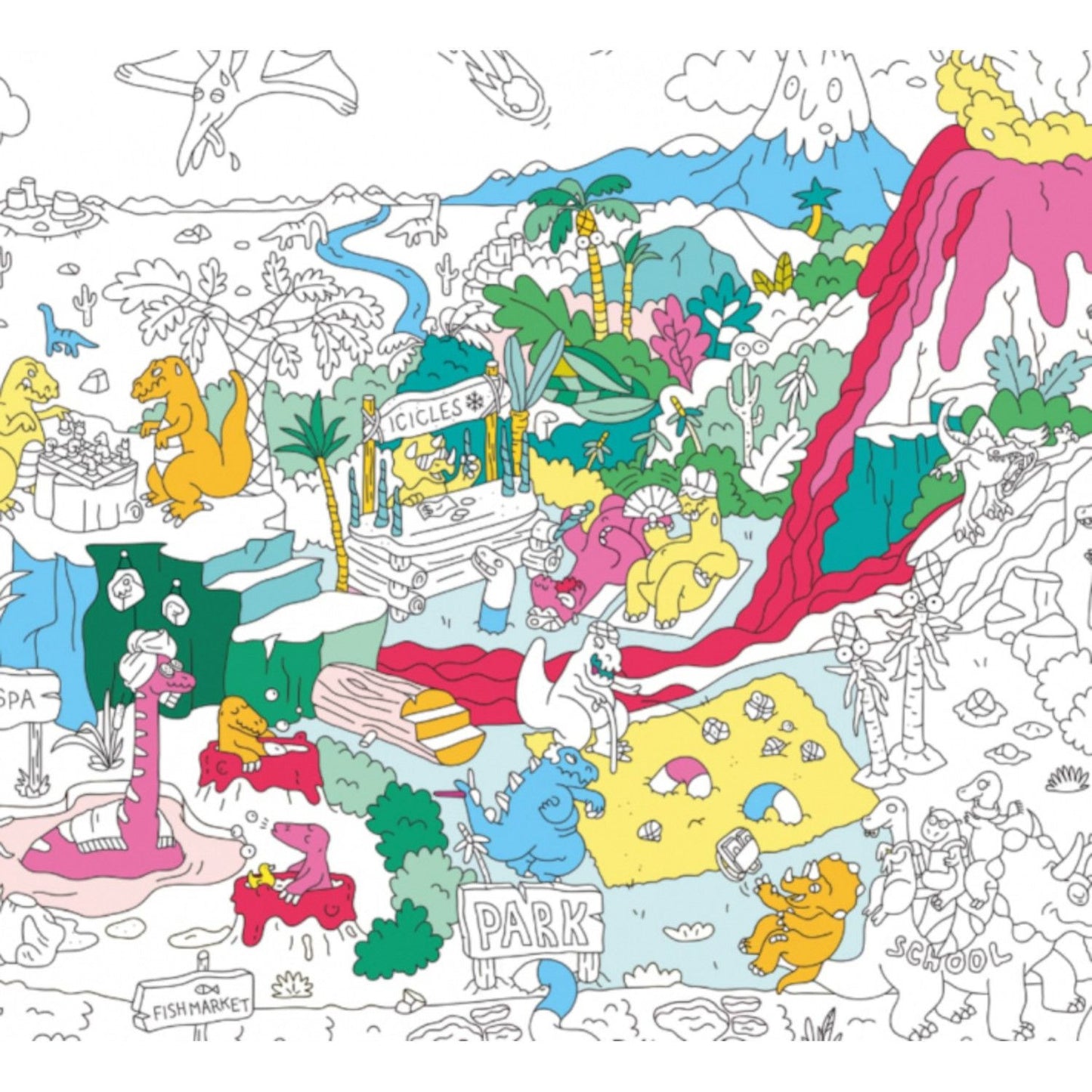 OMI | Póster gigante | dinosaurios