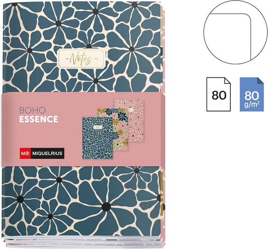 BOHO ESSENCE - pack 3 cadernos A6