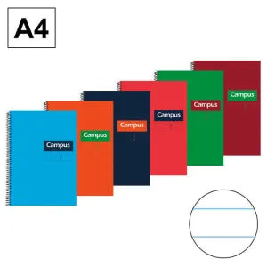 CAMPUS - Caderno A4 Linhas c/ argolas
