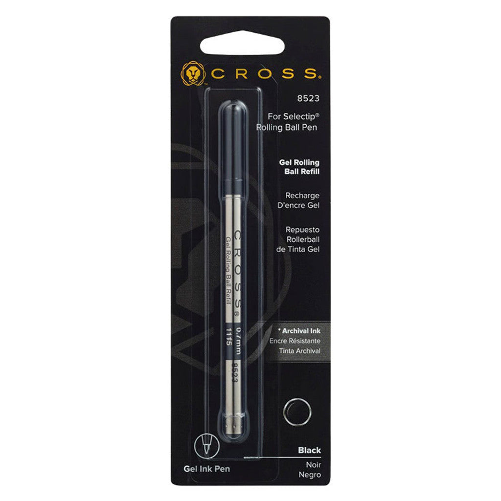 Cruz | Recambio de gel para roller-ball | Trazo medio | Negro | 8523