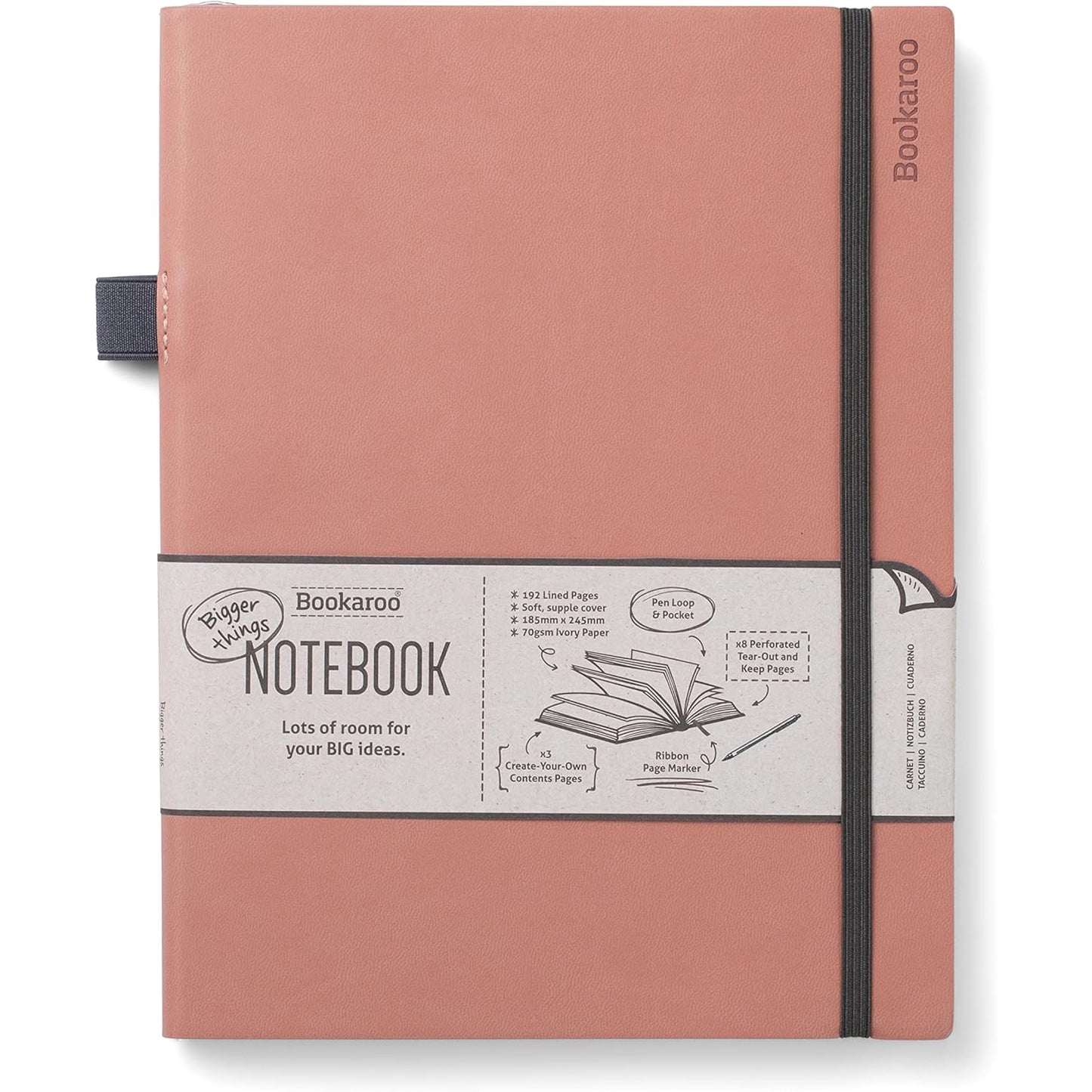 Libroroo | Cuaderno de cosas más grandes | Rosa