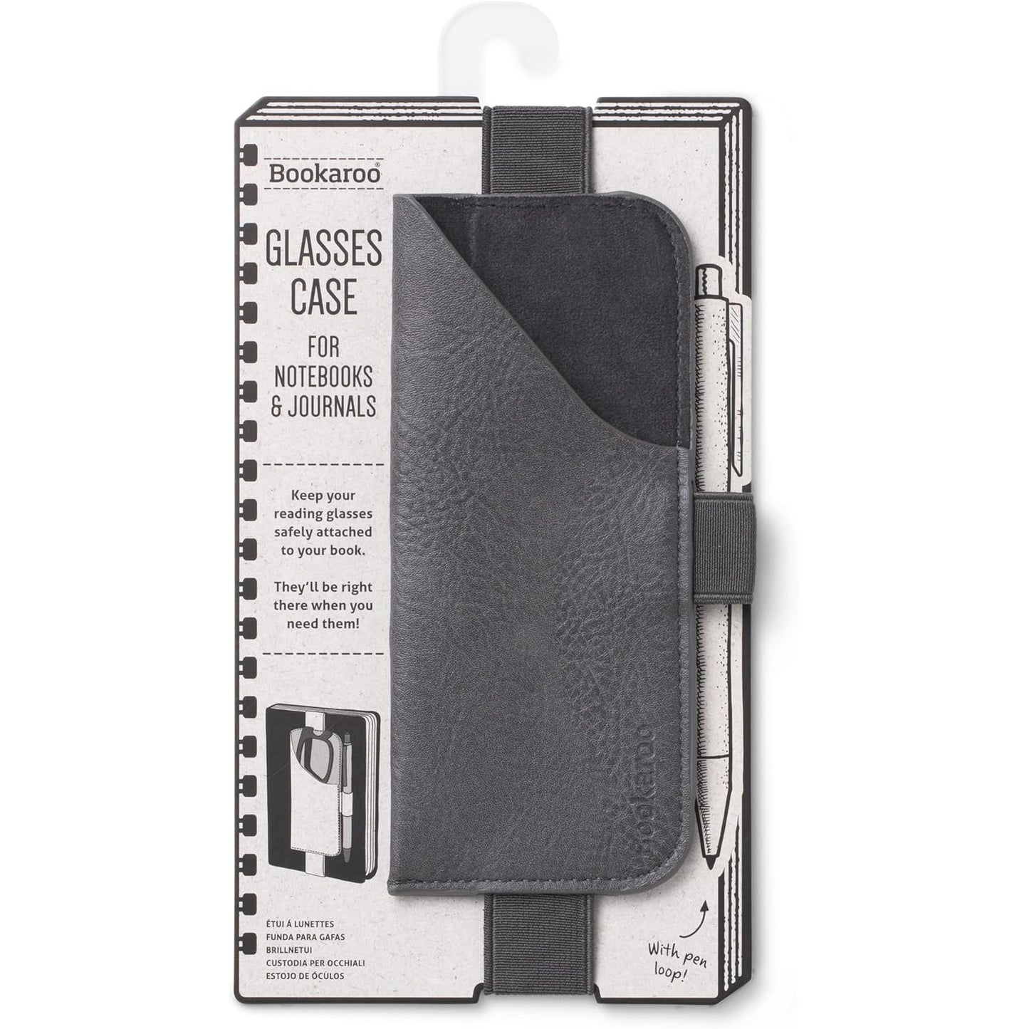 Bookaroo Glasses case CHARCOAL