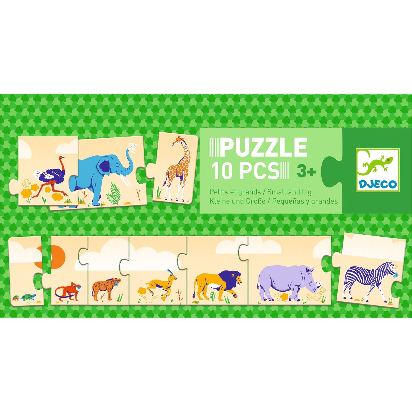 Djeco | Puzzle Animais grandes e pequenos