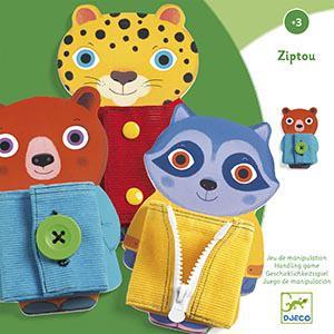 Ziptou - Jogo de abotoar e fechar roupa