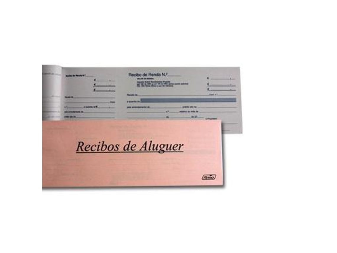 Livro de recibos de aluguer