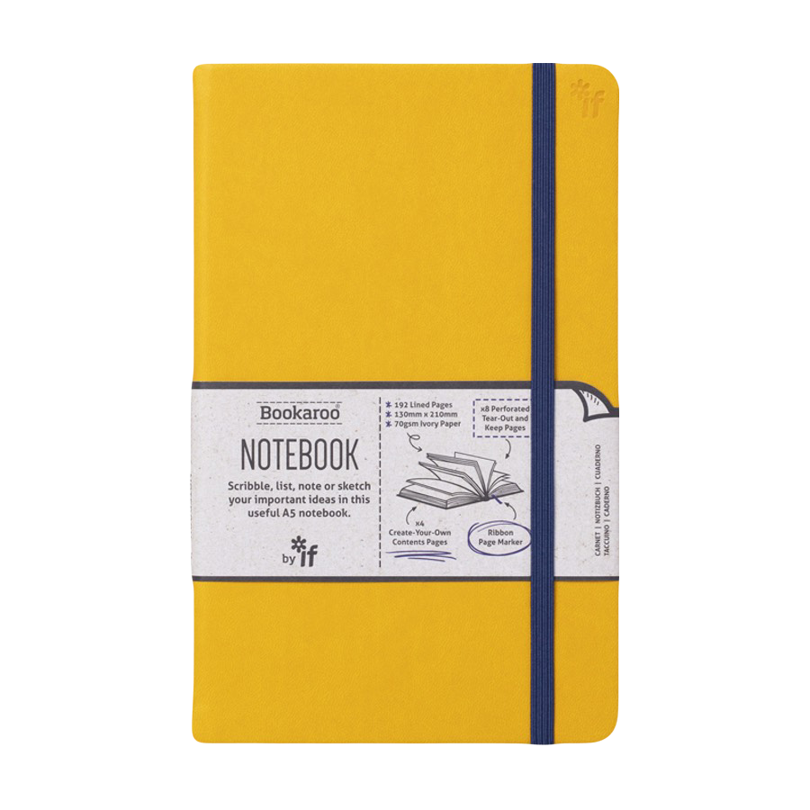 Libroroo | Cuaderno de bolsillo | A5 | Amarillo