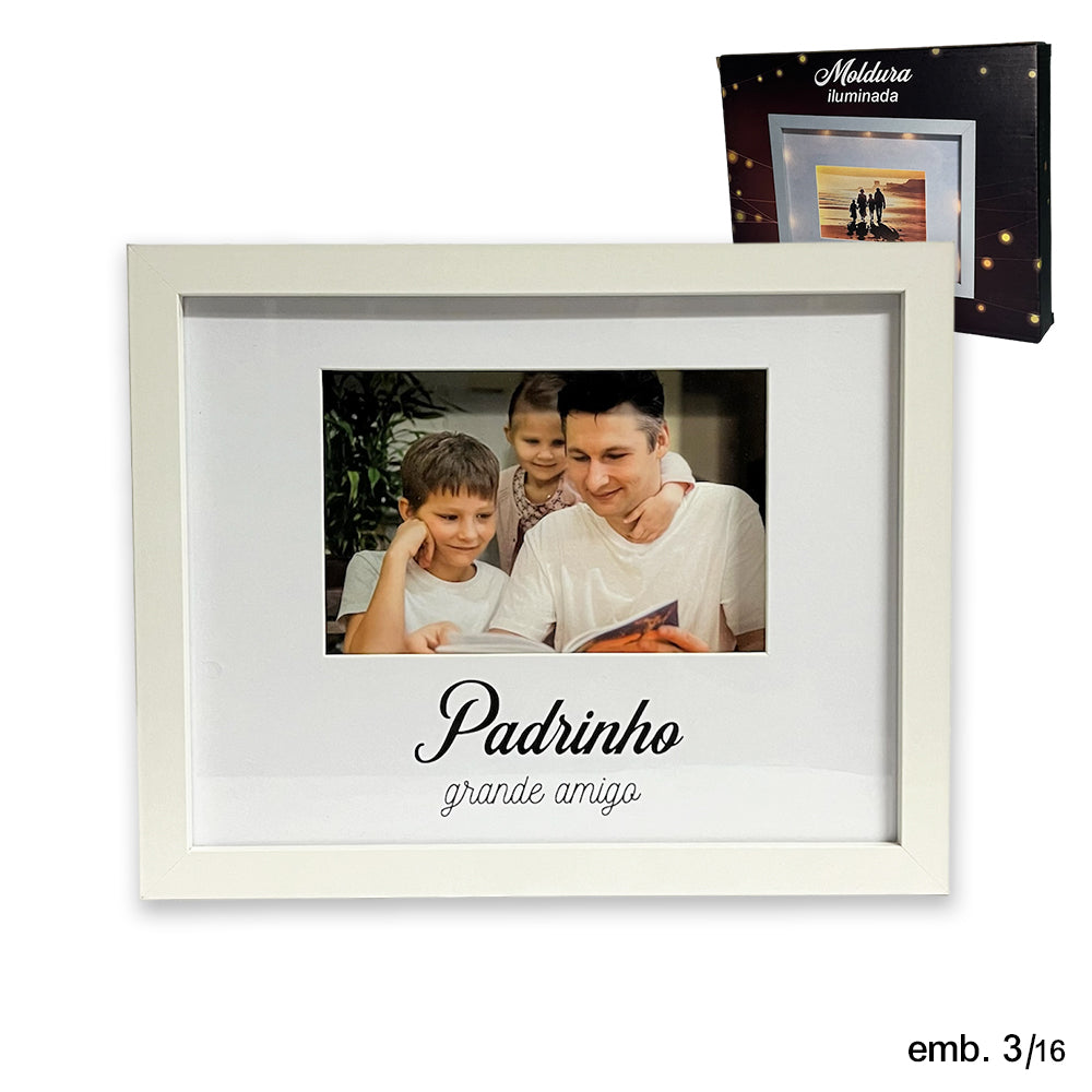 Moldura padrinho c/luz