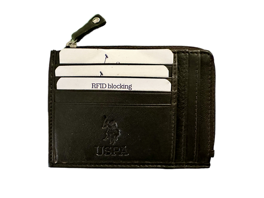 Porta-cartões U.S.POLO castanho