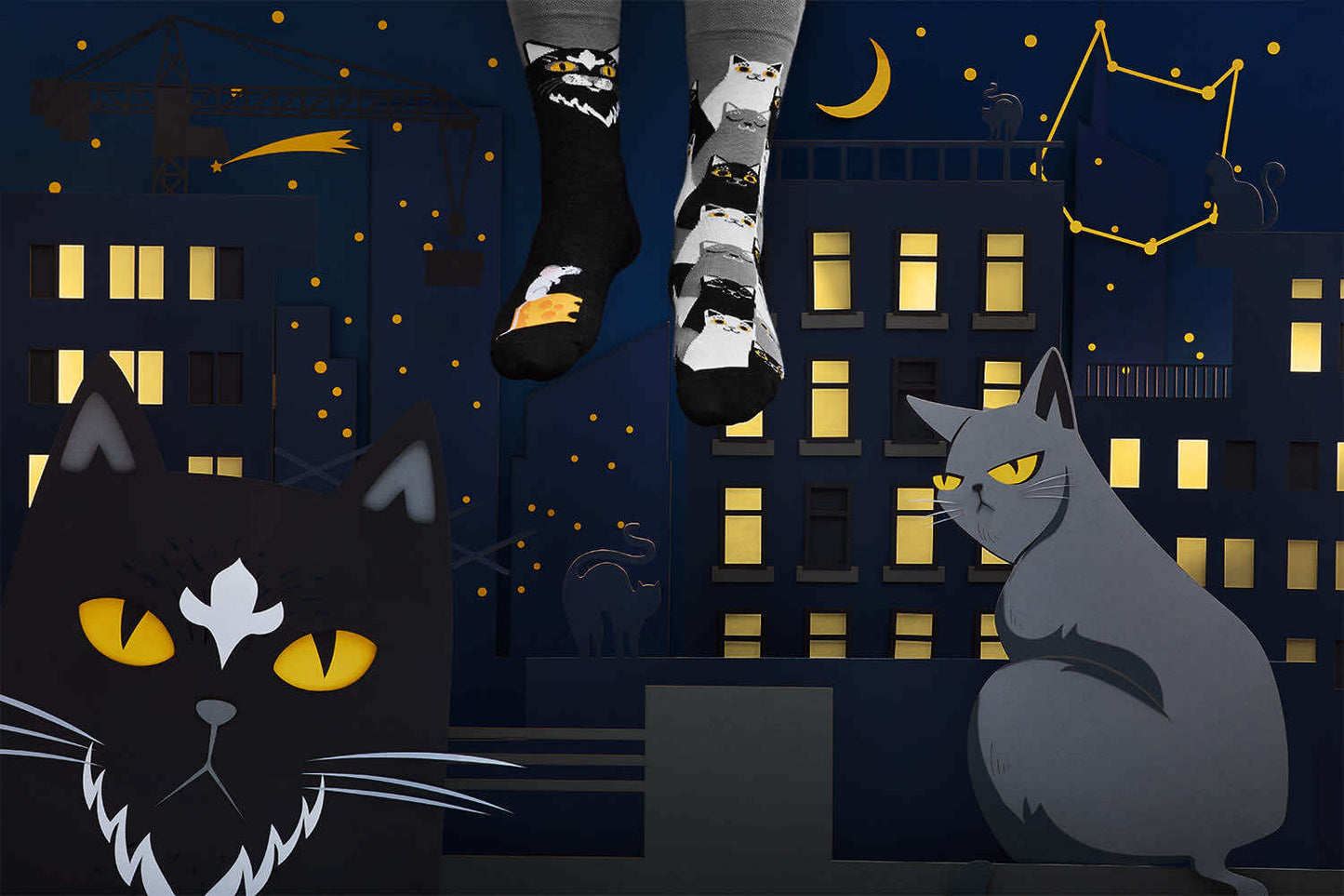 Meias MMornigs - Black Cat