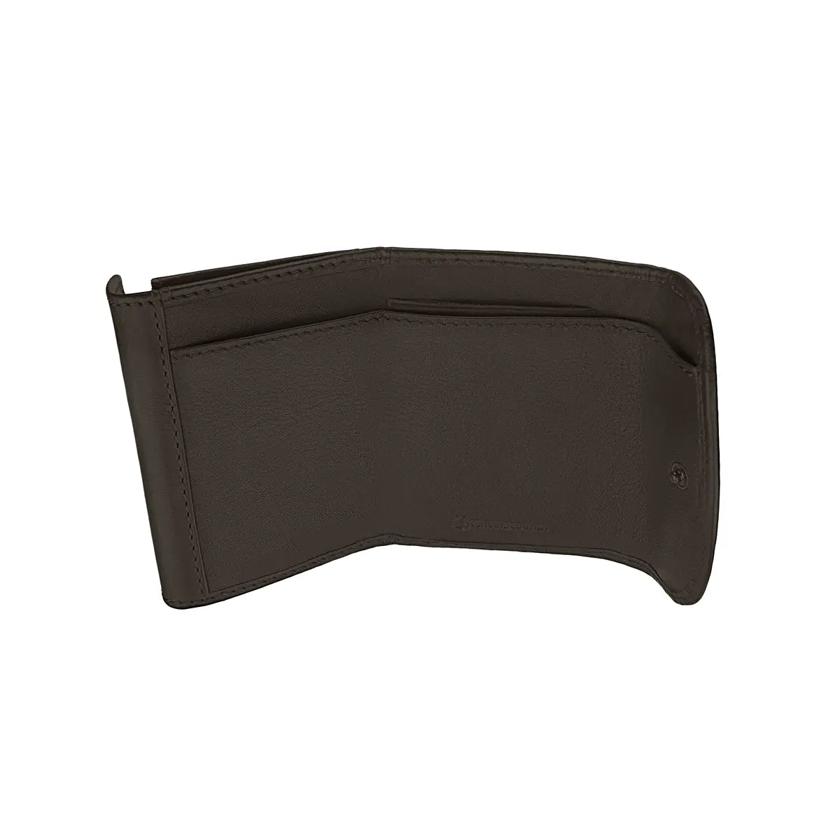 Rojo | Cartera de Piel con Monedero | Marrón