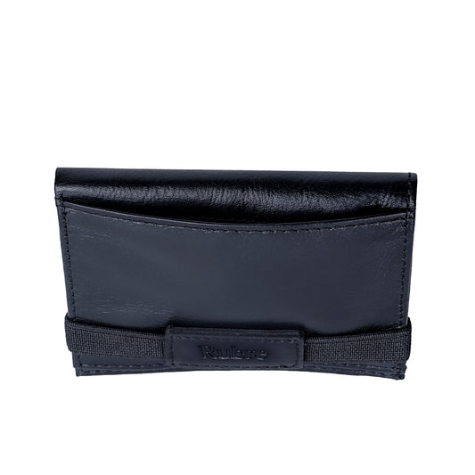 Carteira homem com elástico preta