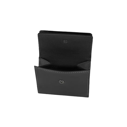 Carteira em pele preta