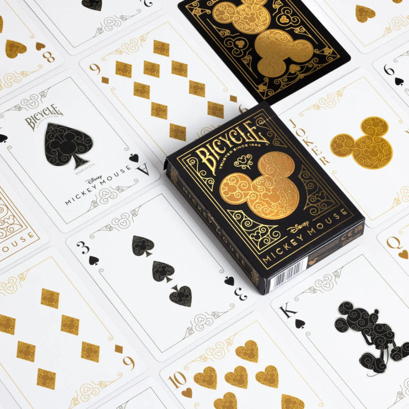 BICYCLE Cartas Mickey black and gold