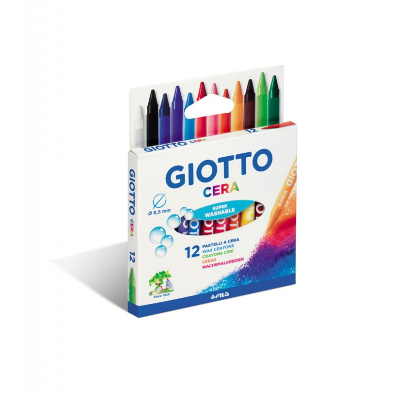 Lápis de cera 12 Giotto