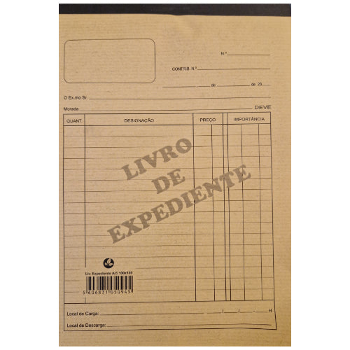 Livro de Expediente autocopiativo