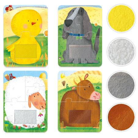 4 Tactile Puzzle - Farm animals