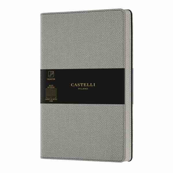 Castelli Milán | Cuaderno Harris A6 | Gris ostra
