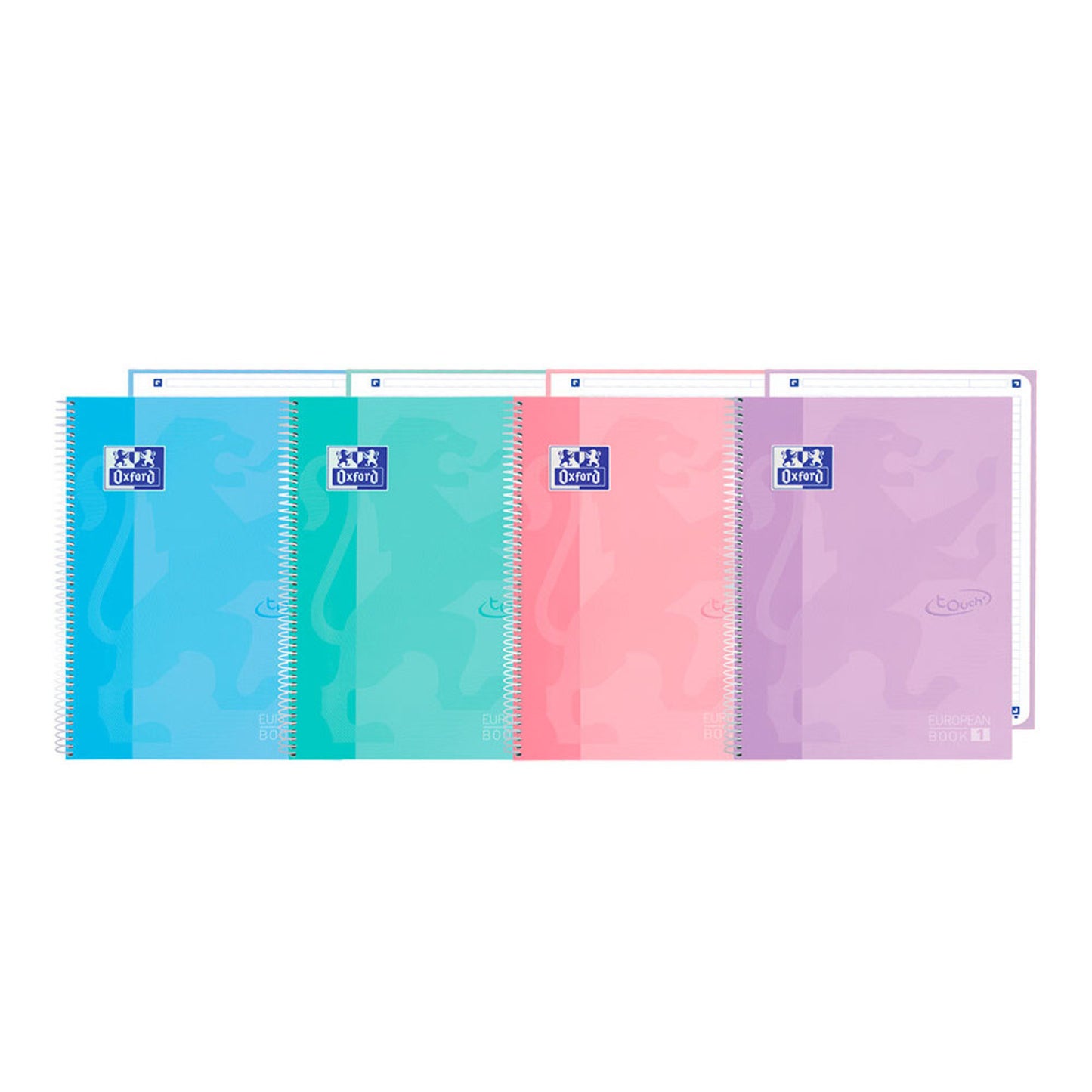Caderno esp. capa dura 80fls pautado pastel