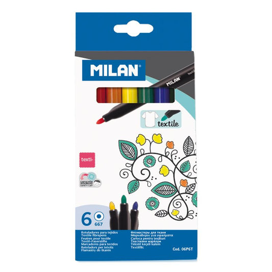Milán | Rotuladores de 4 mm | 6 Unidades