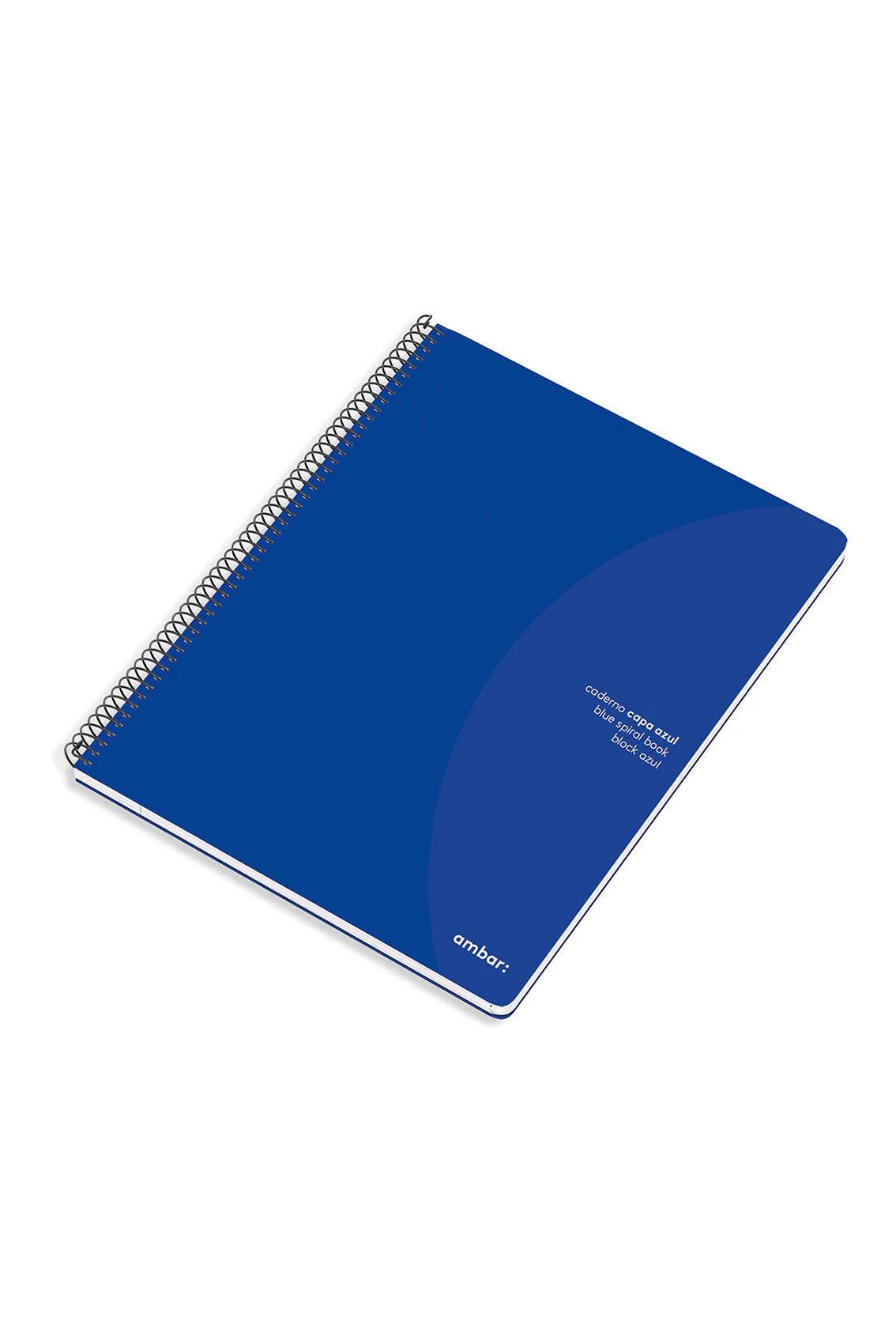 Ámbar | Cuaderno Espiral A4 Tapa Cuadros Azul