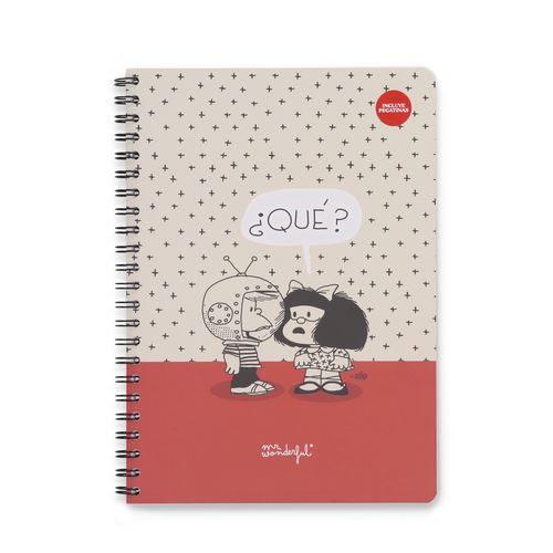 Mr. Wonderful | Caderno Pautado Espiral Mafalda