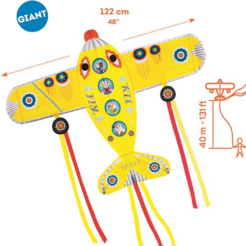 Maxi plane - Papagaio c/ avião 122cm