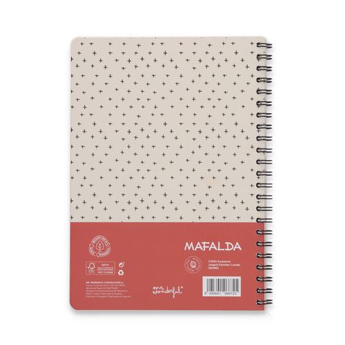 Mr. Wonderful | Caderno Pautado Espiral Mafalda