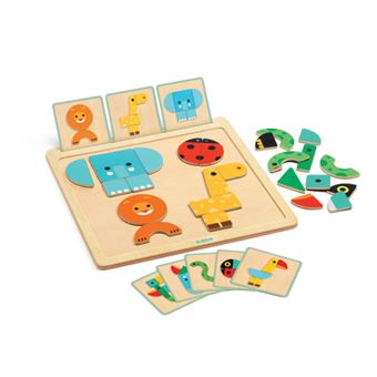 Geobasic - puzzle magnético de animais