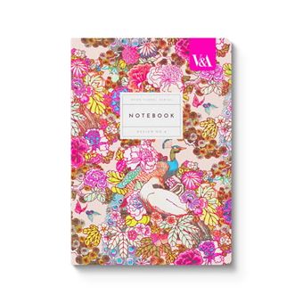 NOTEBOOK - Neon floral series peacock flor A5