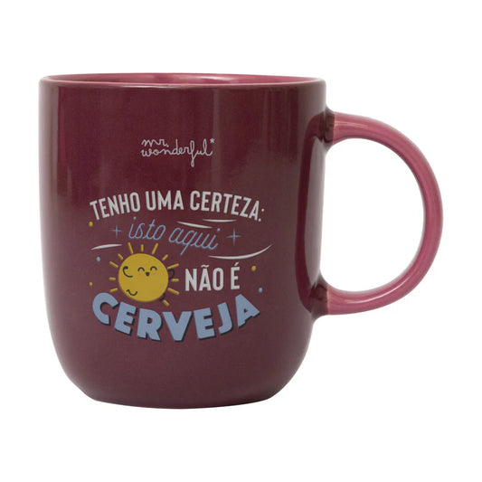 Tenho uma certeza: isto não é cerveja