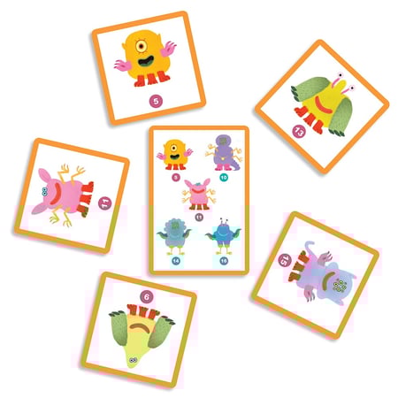 Djeco | Monstruo Toi | Juego de cartas de memoria