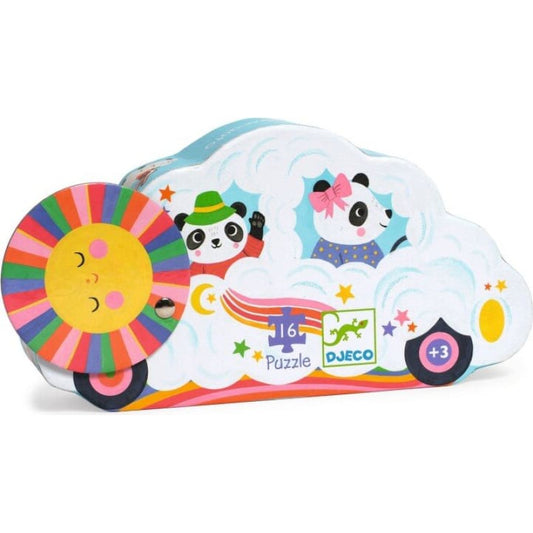 Carro nuvem - Puzzle silhueta 16 peças