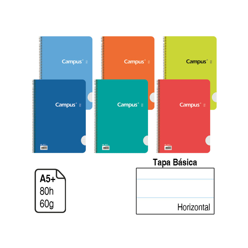 CAMPUS - Caderno A5 linhas