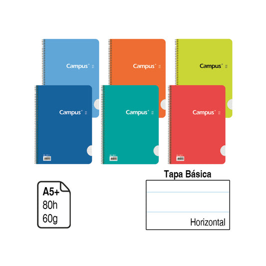 CAMPUS - Caderno A5 linhas