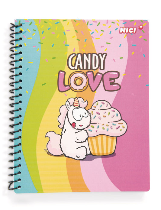 Nici | Caderno A5 Quadriculado Theodor | Candy love