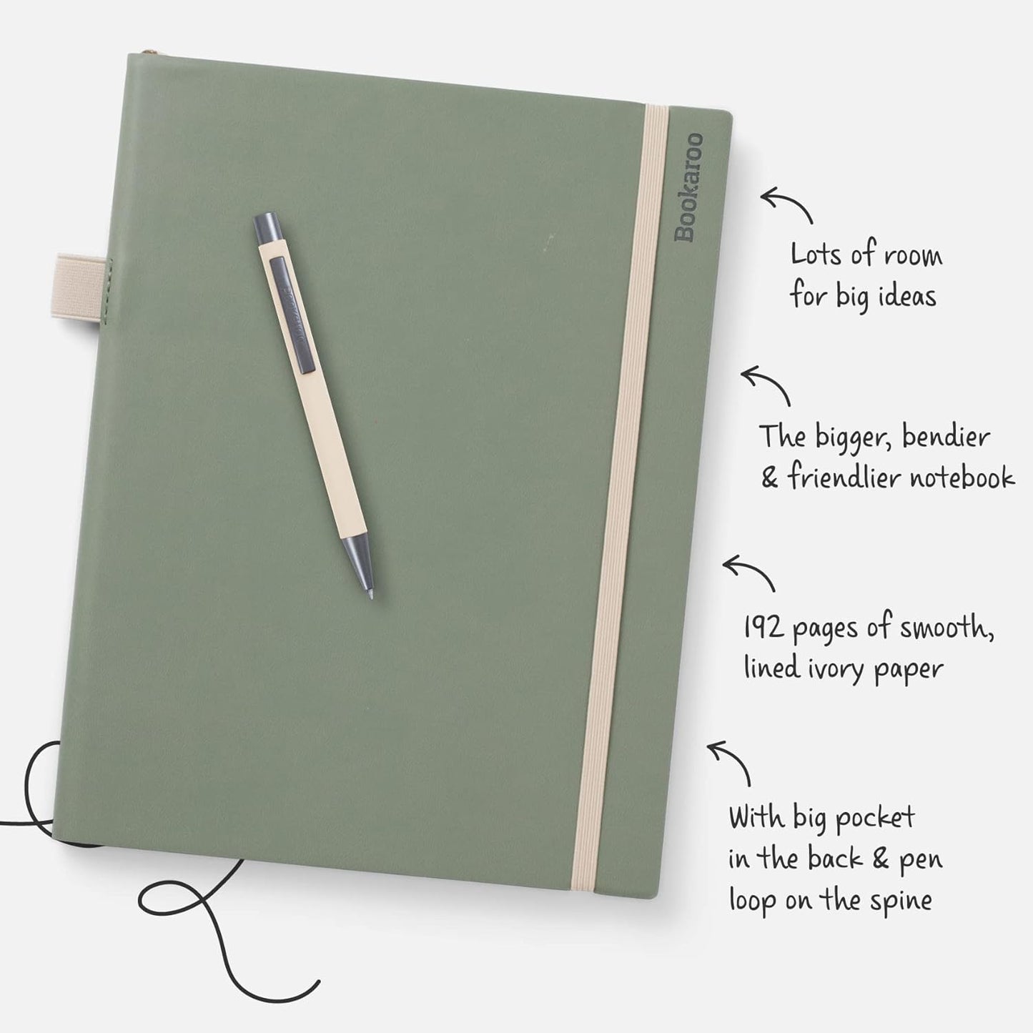 Bookaroo | Bigger Thing Notebook | Azul Marinho