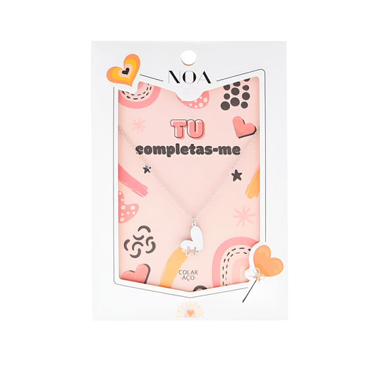 Colar-" Tu completas-me"