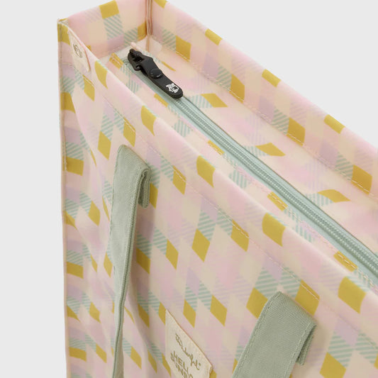 Mr. Wonderful | Saco tote quadrados multicoloridos | Hello, sunshine!